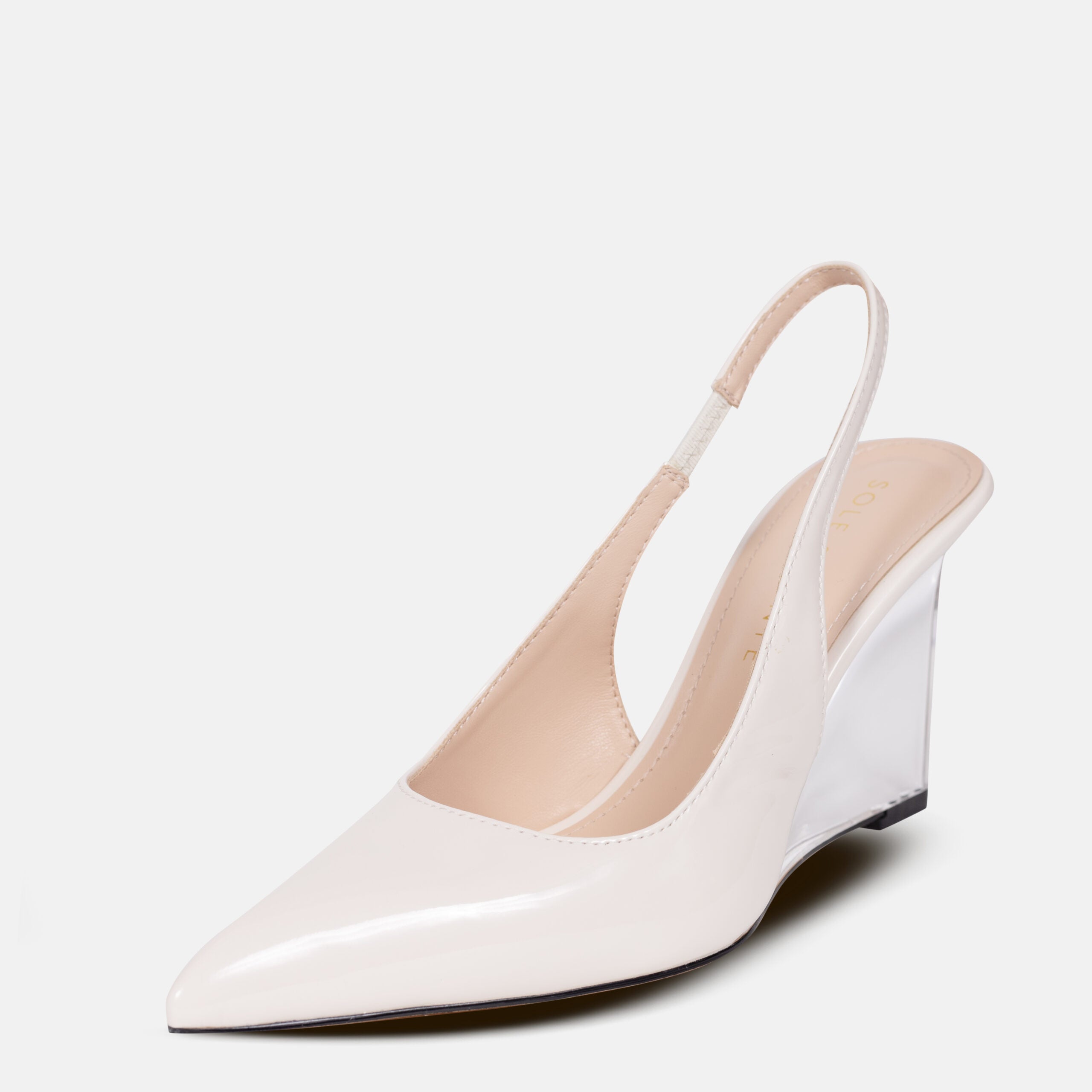 Clear Transparent Wedge Heels for Women