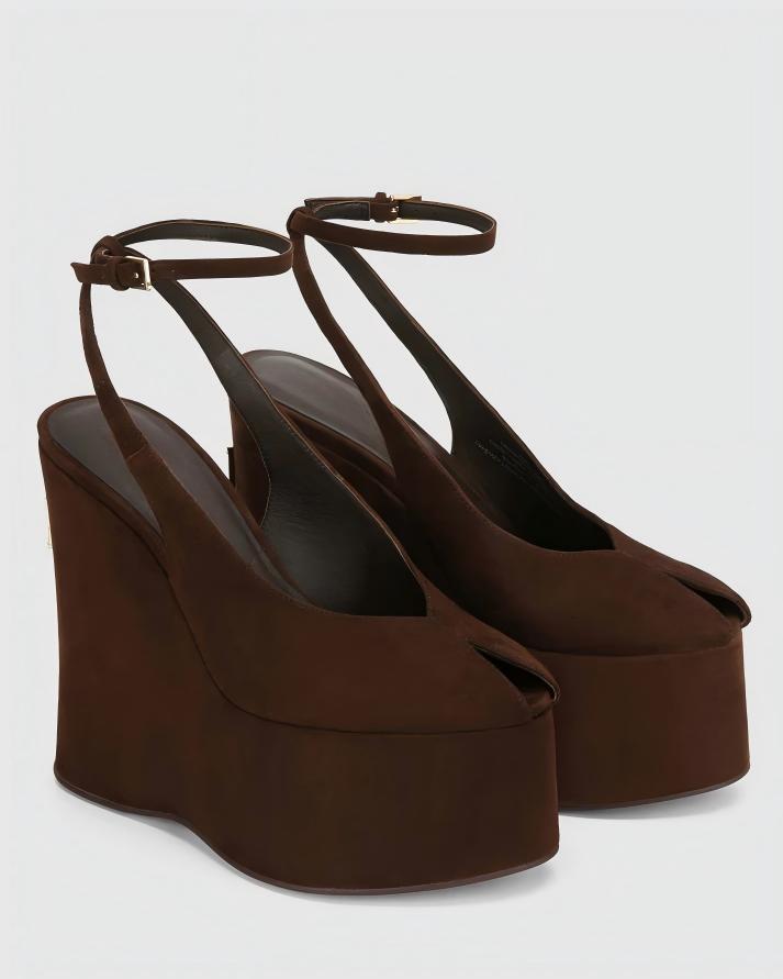 Ankle Strap Peep-Toe High Heels