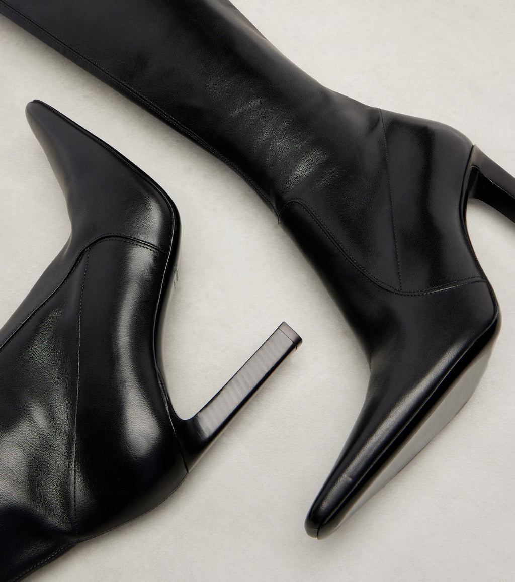 Knee-High Boots - Stiletto Heel Chic Slim Fit Fashion Boots for Women