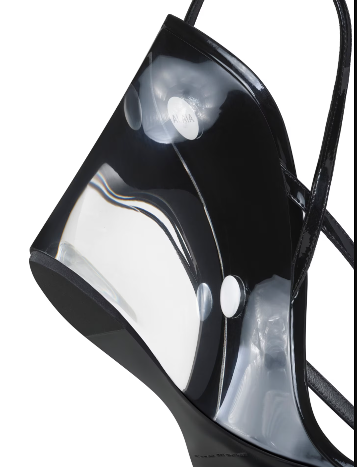 instock style perspex heel
