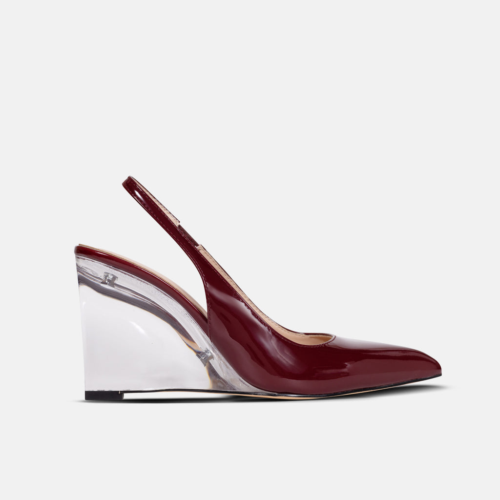 Clear Transparent Wedge Heels for Women